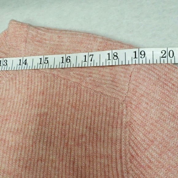 JOHNNY WAS CALME 100% Cashmere Sweater Ribbed Light Pink NWT Size L - Picture 8 of 13